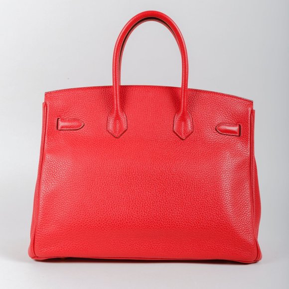 Hermès Birkin 35 Rouge Casaque Clemence GHW - Picture 8 of 14